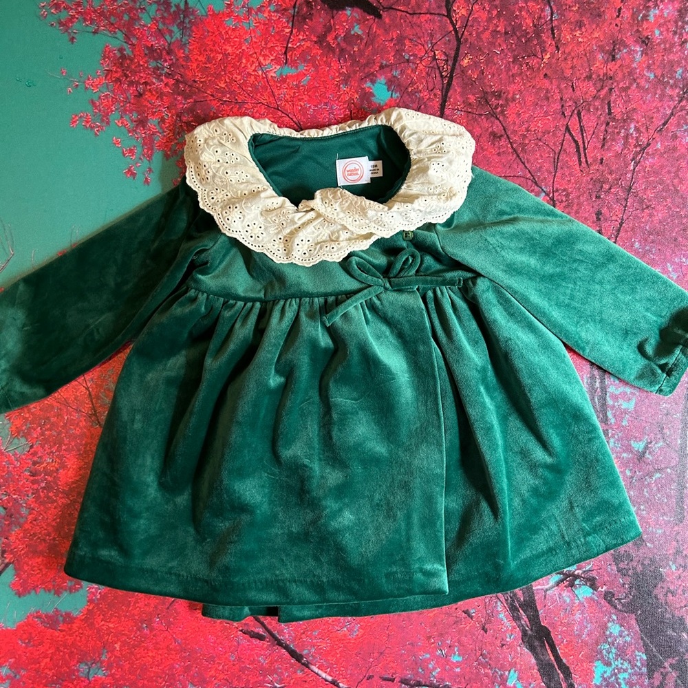 Infant velvet dress